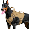 Gilet militaire réfléchissant réglable sans traction pour chien 