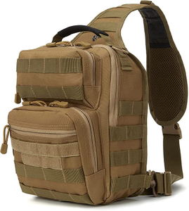 Sac à dos d'épaule tactique EDC, sac de poitrine Molle Assault Range Bag 