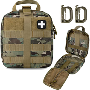 Sac médical militaire IFAK Kit de survie d'urgence en plein air Conception à dégagement rapide # B4581